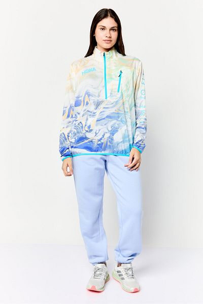 hoka Women Sportswear Fit Long Sleeves Wind-Resistant Running Jacket, Multicolor
