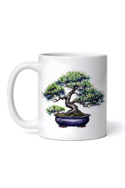 OEM Cană albă personalizată, Bonsai Aristotel, INOVATIX®. 330ml