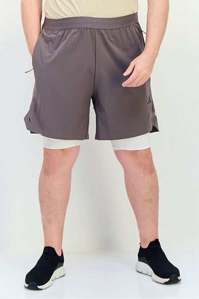 adidas Men Sportswear Fit 9 Inseam Training Shorts, Dusty Grey