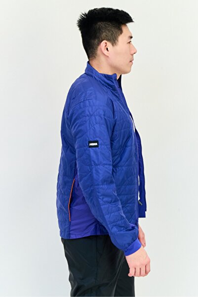 hoka Men Sportswear Fit Long Sleeves Outdoor Jacket, Blue