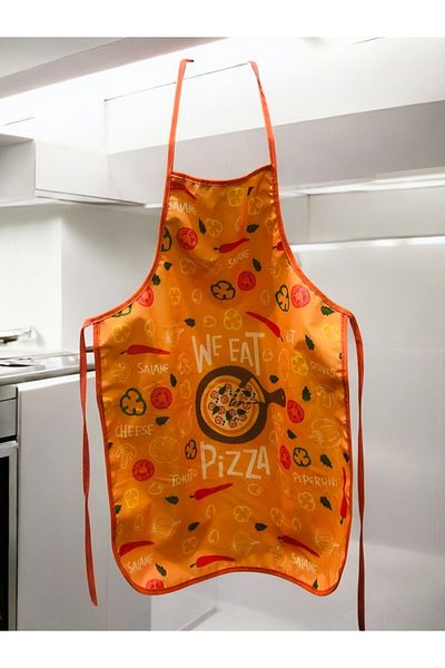 PAMUK DÜNYAM HOME Kitchen Apron / Liquid Proof, Patterned Printed Kitchen Apron