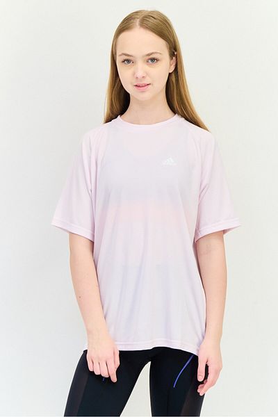 adidas Women Sportswear Fit Short Sleeves Training T-shirt, Pink