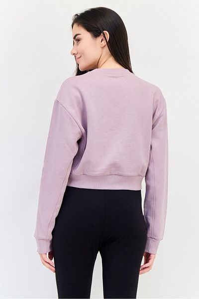 adidas Women Sportswear Fit Long Sleeve Outdoor Sweatshirt, Purple