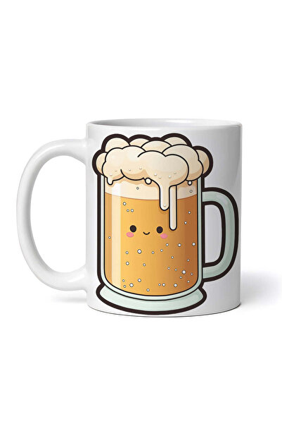 OEM Cană albă personalizată, Bere spumoasă, INOVATIX®. 330ml