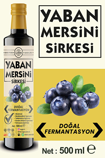 Luga Yaban Mersini Sirkesi 500 ml - Doğal Fermantasyon, Katkısız, Glutensiz, Koruyucu İçermez