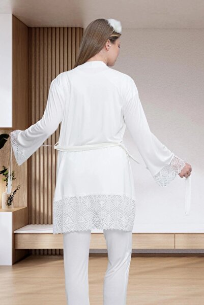 Mecit Pijama Жіноча мереживна піжама з коротким рукавом для вагітних та пологів 2 шт 75% бавовна 25% віскоза