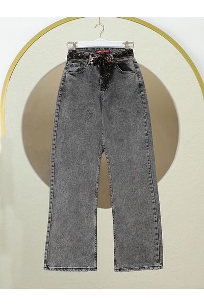HİJABAYA Scarf Detailed Palazzo Jeans