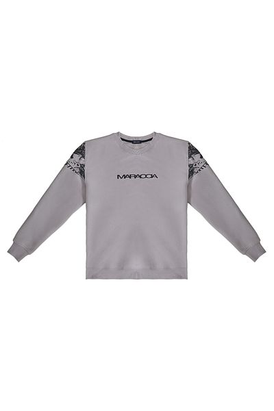 maraccia Gray Unisex Women & Men Sweatshirt