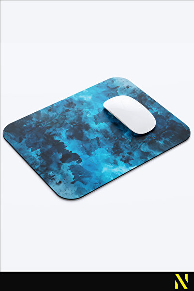 nilizma Εργονομικό ποντίκι με πολύχρωμο σχέδιο - 22 cm X 18 cm - Αντιολισθητική βάση για χρήση στο σπίτι και στο γραφείο