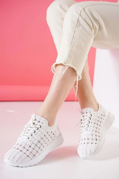 FRESCO SCARFS Women's Alvore Hand Knitted Women's Sports Shoes