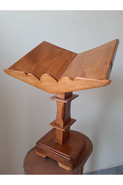 handwood KURAN Okuma RAHLESİ Tamamı Çam Ağacından El Yapımı Nadide