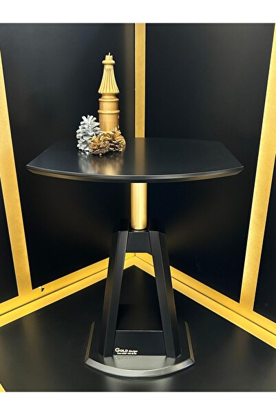 Gold Design VADİ MODEL tekli SİYAH yan sehpa zigon