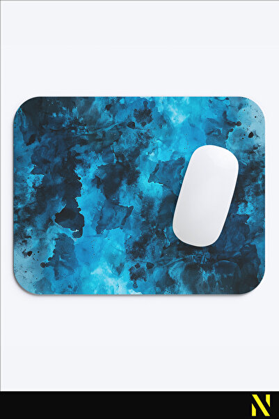 nilizma Εργονομικό ποντίκι με πολύχρωμο σχέδιο - 22 cm X 18 cm - Αντιολισθητική βάση για χρήση στο σπίτι και στο γραφείο