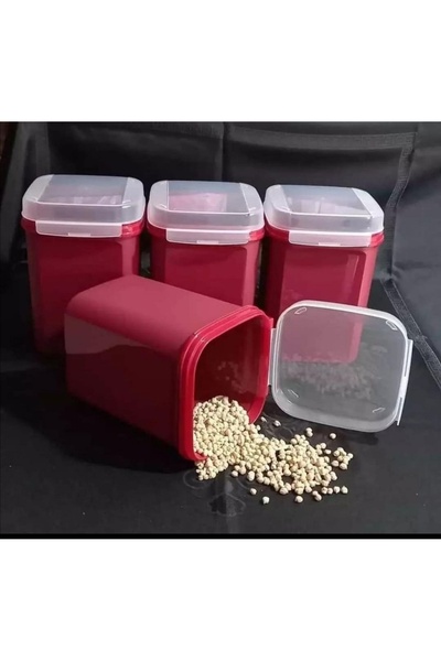 Tupperware Özel Kare 4 Adet 5.5 LT.