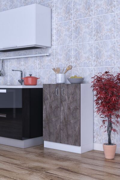 moka park avm Masal Çok Amaçlı Dolap 2 Raflı 2 Kapaklı Mutfak Balkon Banyo Mo...