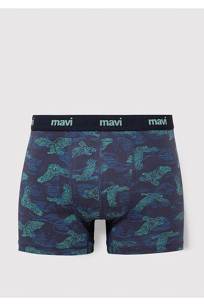 Mavi Eagle Printed Navy Blue Boxer 092434-33482