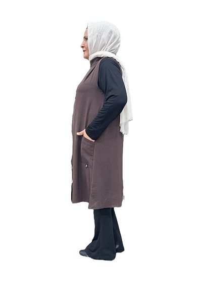Sevda Kılınç Large Size Imported Ayrobin Vest