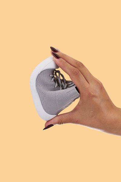 Mumenim Berbera Unisex Baby & Kids Finger Protector Non-Slip Orthopedic Sole Gray First Step and Children's Shoes