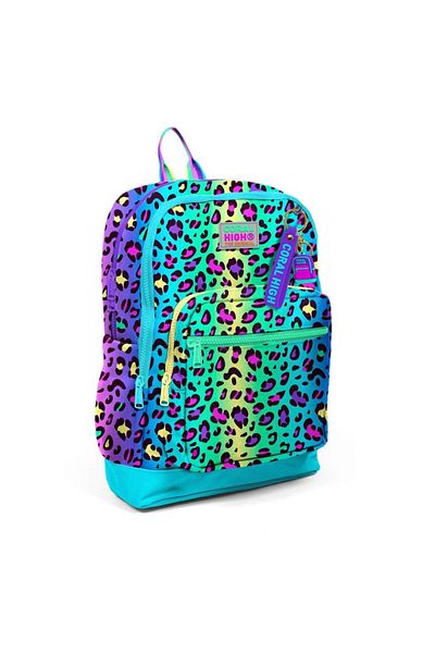 Coral High Patterned School Bag Nutrition Pen Holder Set of 3 23769