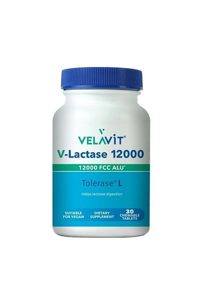 Velavit V-Lactase 12000 Mg 30 Tablets