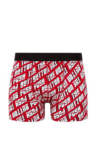 Mavi Red Printed Boxers - 0911038 -82677 Model
