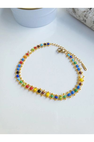 1881 STORE Steel Gold Colored Anklet