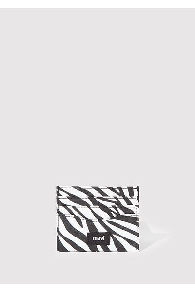 Mavi Weißer Kartenhalter mit Zebra-Aufdruck 1911845-900