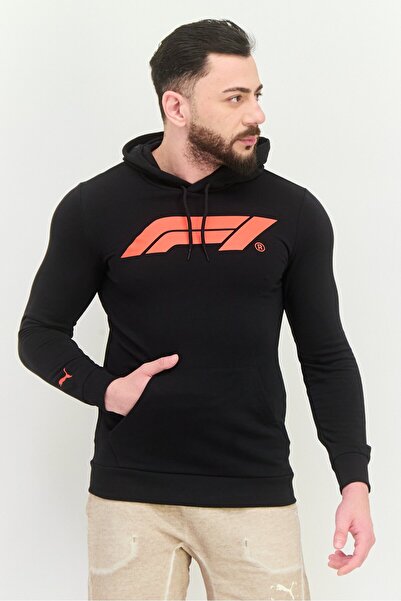 Puma X F1 Men Sportswear Fit Long Sleeve Outdoor Sweatshirt, Black