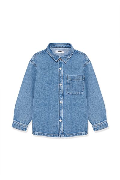 Mavi Bob 90s IndiGo Si Jean košile – široký střih oversize 6210000 -86709