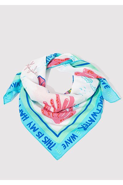 Mavi Bandana mit Fischdruck 1912243 -34523
