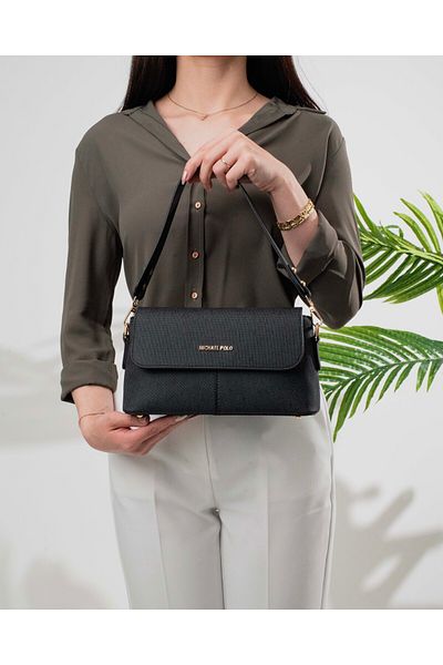 mıchael polo Zippered Women's Handbag Crossbody Bag with Cover Detail