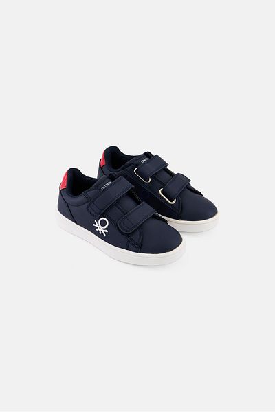 United Colors of Benetton Kids Boy Label Ltx 2 Velcro Closure Casual Shoes, Nvay