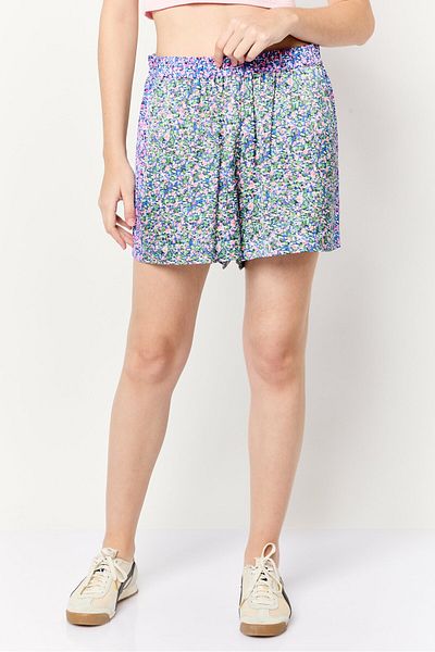 Scotch & Soda Women Floral Print Basic Short, Multicolor