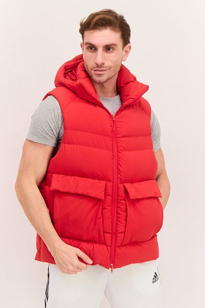adidas Y-3 By Yohji Yamamoto Men Sport Fit Outdoor Jacket Vest, Red