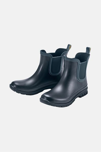 Tchibo Kids Girl Slip On Rain Boots, Navy Blue