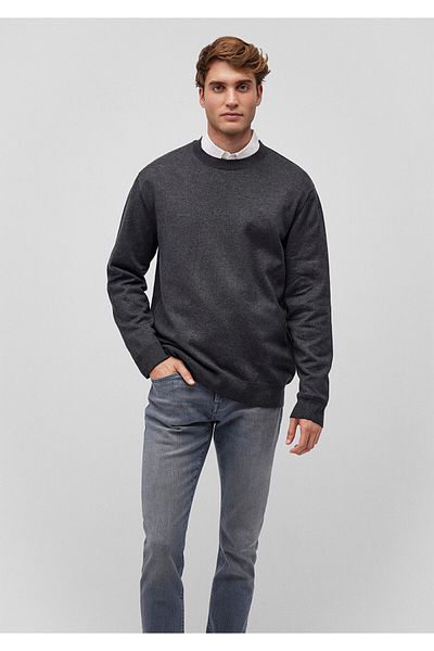 Mavi Crew Neck Gray Sweater Regular Fit / Regular Fit 0710257 -80024