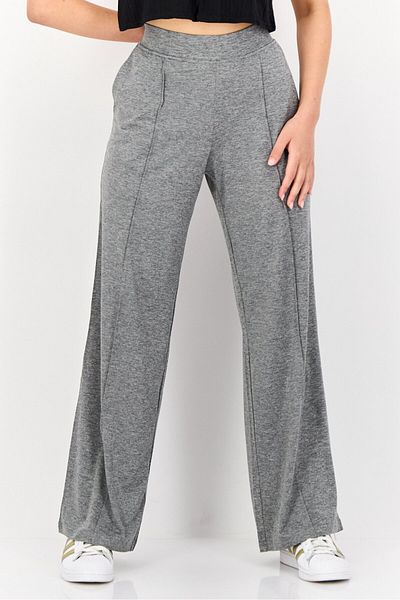 SKECHERS Women Sportswear Fit Heather Outdoor Trackpants, Grey