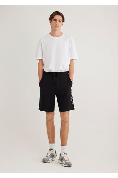 Mavi Black Printed Shorts -0410225-900