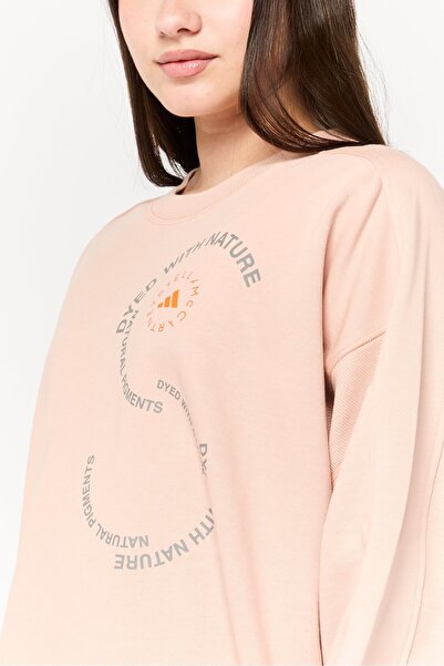adidas x Stella McCartney Women Sportswear Fit Long Sleeve Outdoor Sweatshirt, Peach
