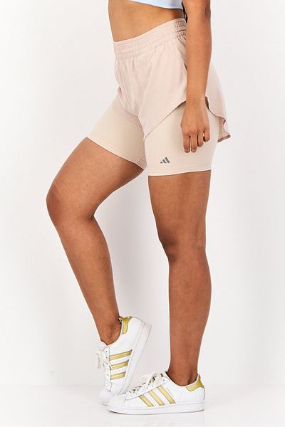 adidas Women Sportswear Fit Training Shorts, Beige