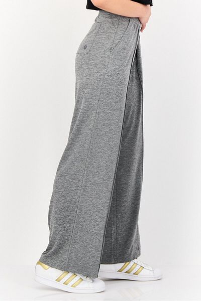 SKECHERS Women Sportswear Fit Heather Outdoor Trackpants, Grey
