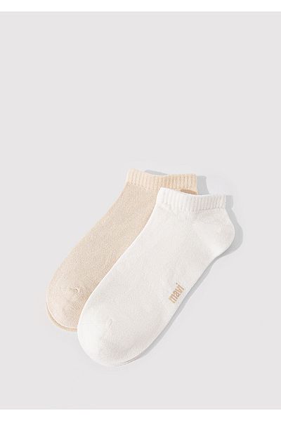 Mavi 2er-Pack Ecru-Booties-Socken 0911608 -34523