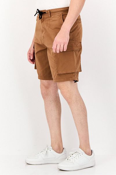 Salsa Men Solid Cargo Shorts, Brown