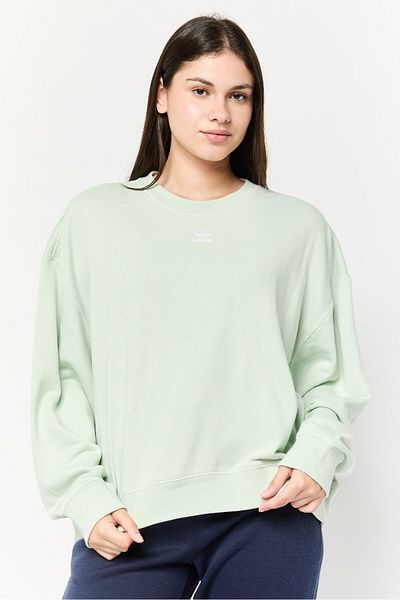 adidas Women Sportswear Fit Long Sleeve Outdoor Sweatshirt, Sage