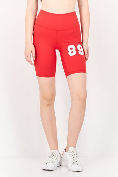 Levi's Women Regular Fit Graphic Print Basic Shorts, Red