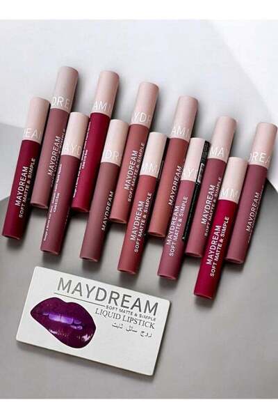 MAYDREAM Liquid Lipsticks – 12 Long Lasting Colors