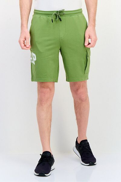 GAP Men Brand Logo Cargo Shorts, Light Green