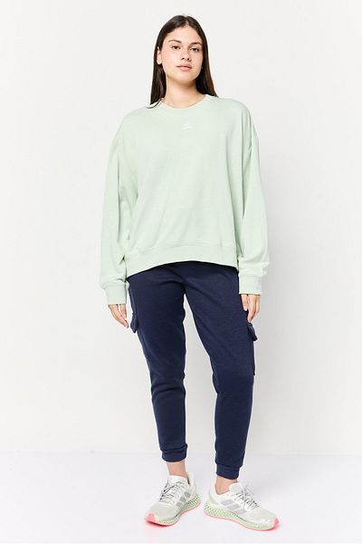 adidas Women Sportswear Fit Long Sleeve Outdoor Sweatshirt, Sage