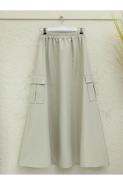 HİJABAYA Elastic Waist Skirt Suit