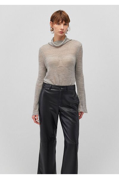 Mavi Gray Slim Fit Wool Blended Sheer Sweater - 1710570 -83096
